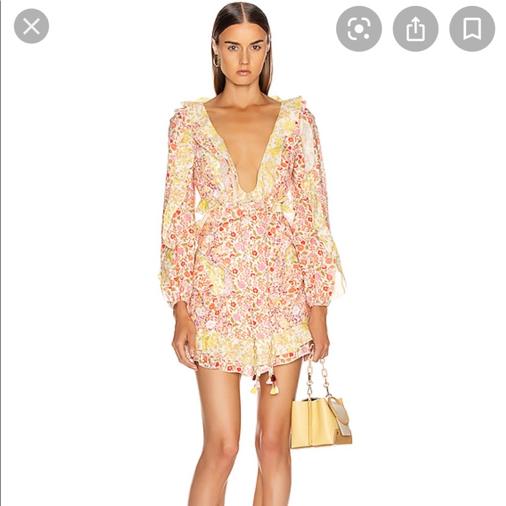 Zimmerman cut out floral dress- never worn